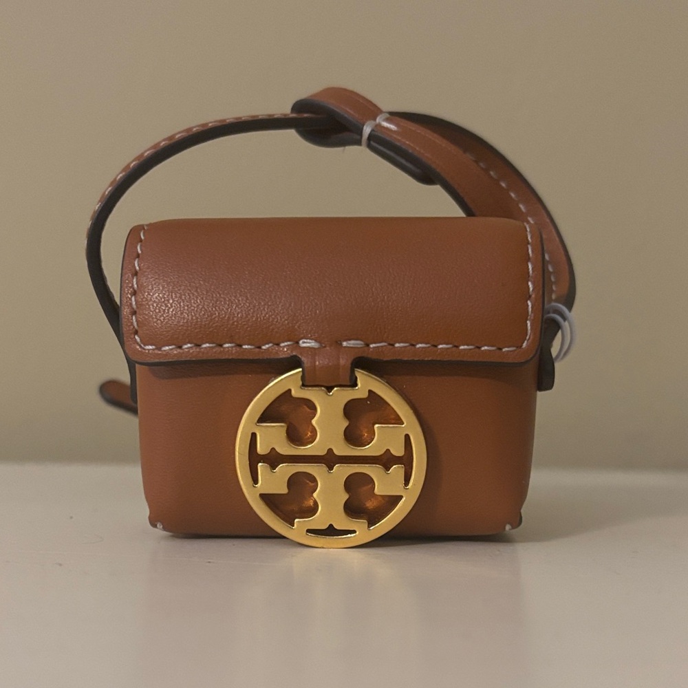 Tory Burch Miller AirPods Case Tan